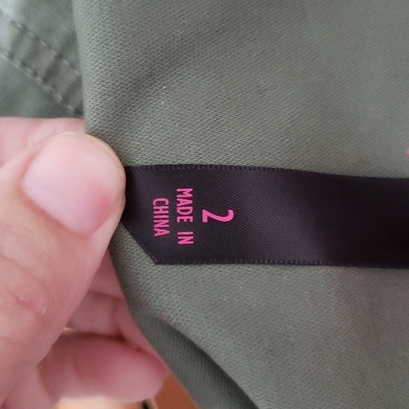 NEW * Women's Pure Energy Cottagecore Green Ruffle Trimmed Light Coat 18 - 20 - Picture 4 of 11